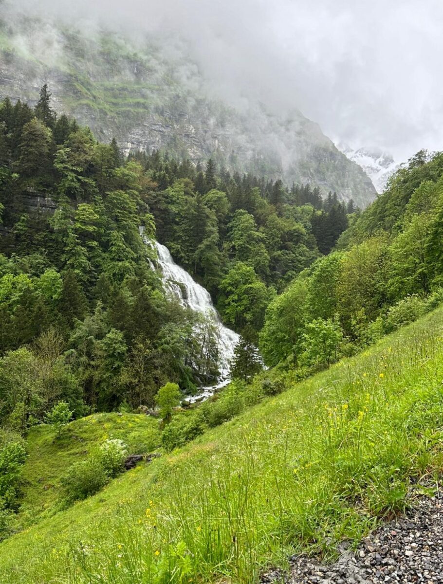 Wasserfall am Seealpsee, Berggasthaus Forelle
