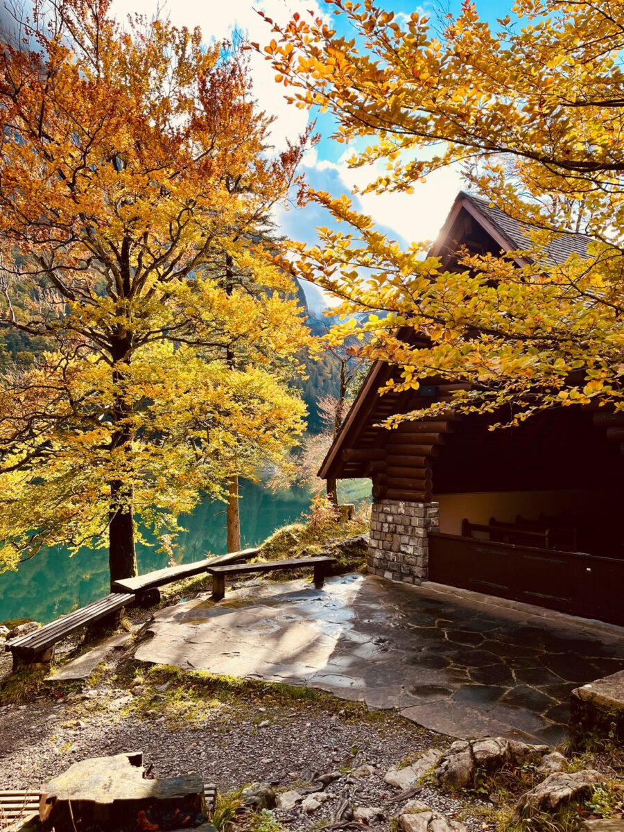 Bruderklausen-Kapelle am Seealpsee direkt neben dem Berggasthaus Forelle