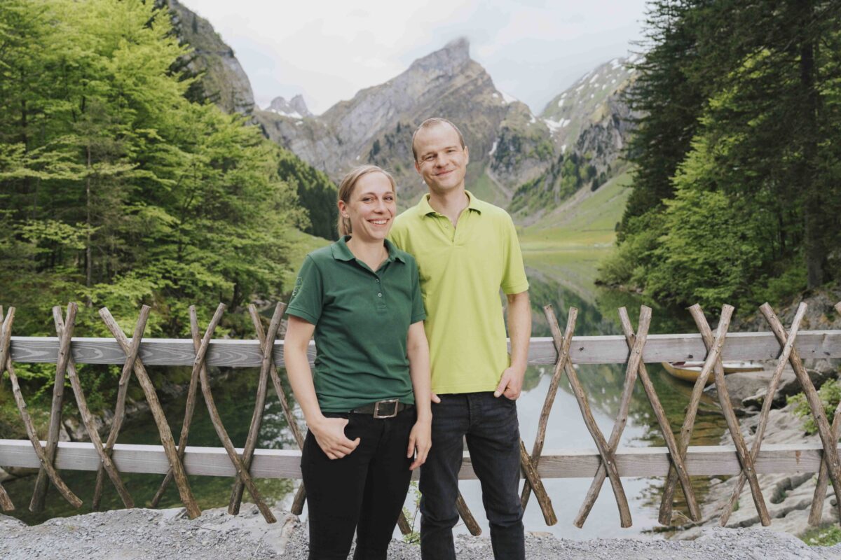 Gastgeberpaar im Berggasthaus Forelle am Seealpsee