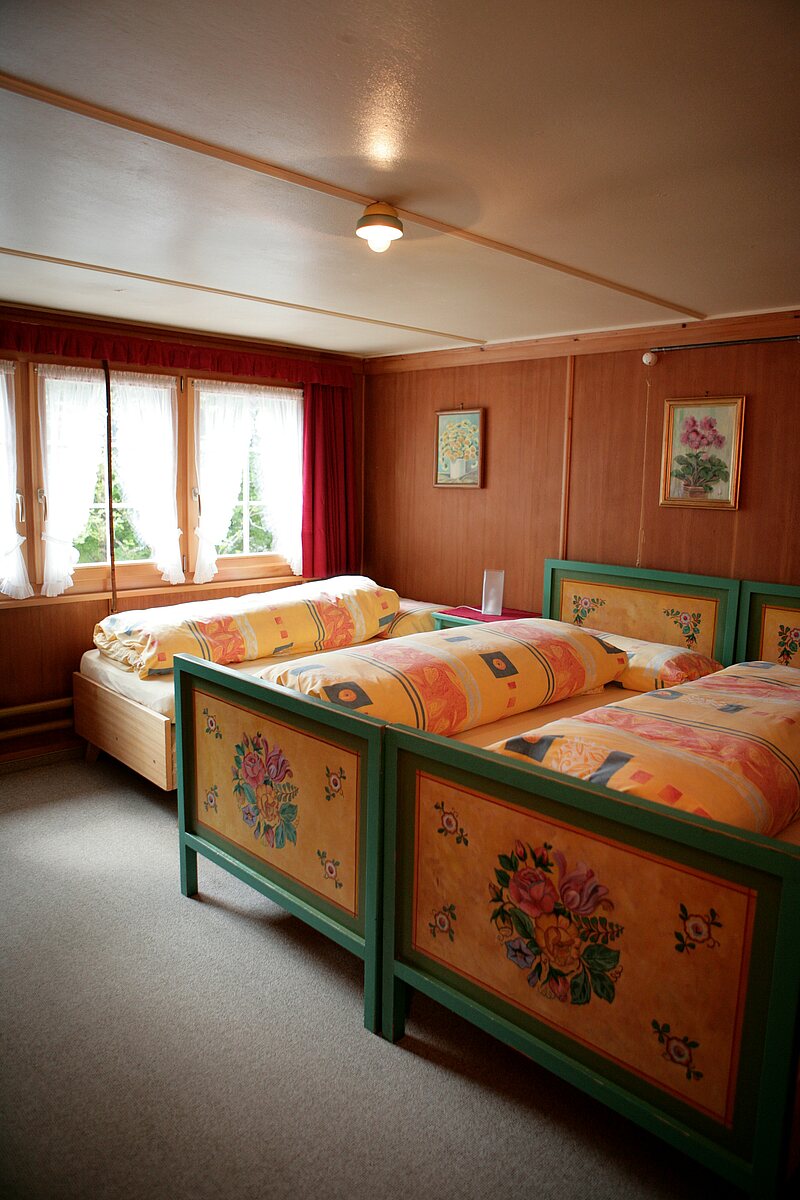 Zimmer im alten Haus des Berggasthaus Forelle am Seealpsee